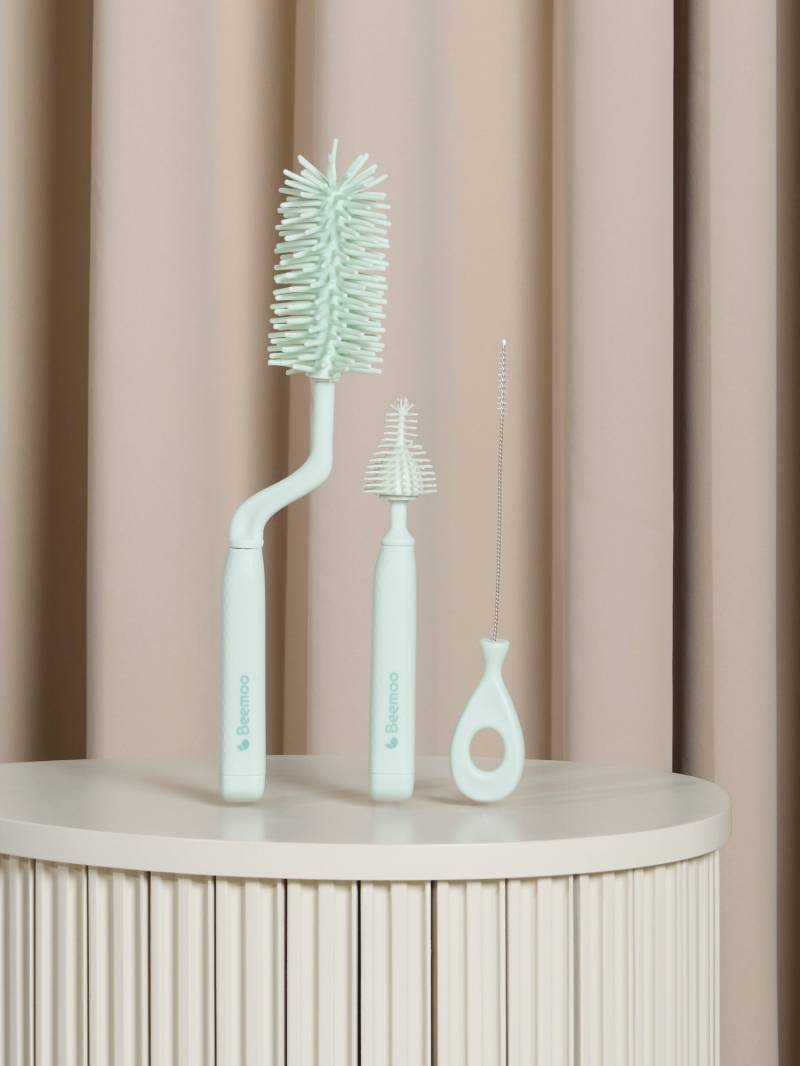 Beemoo CARE Flaschenbürsten für Babyflasche, Soft Green von Beemoo