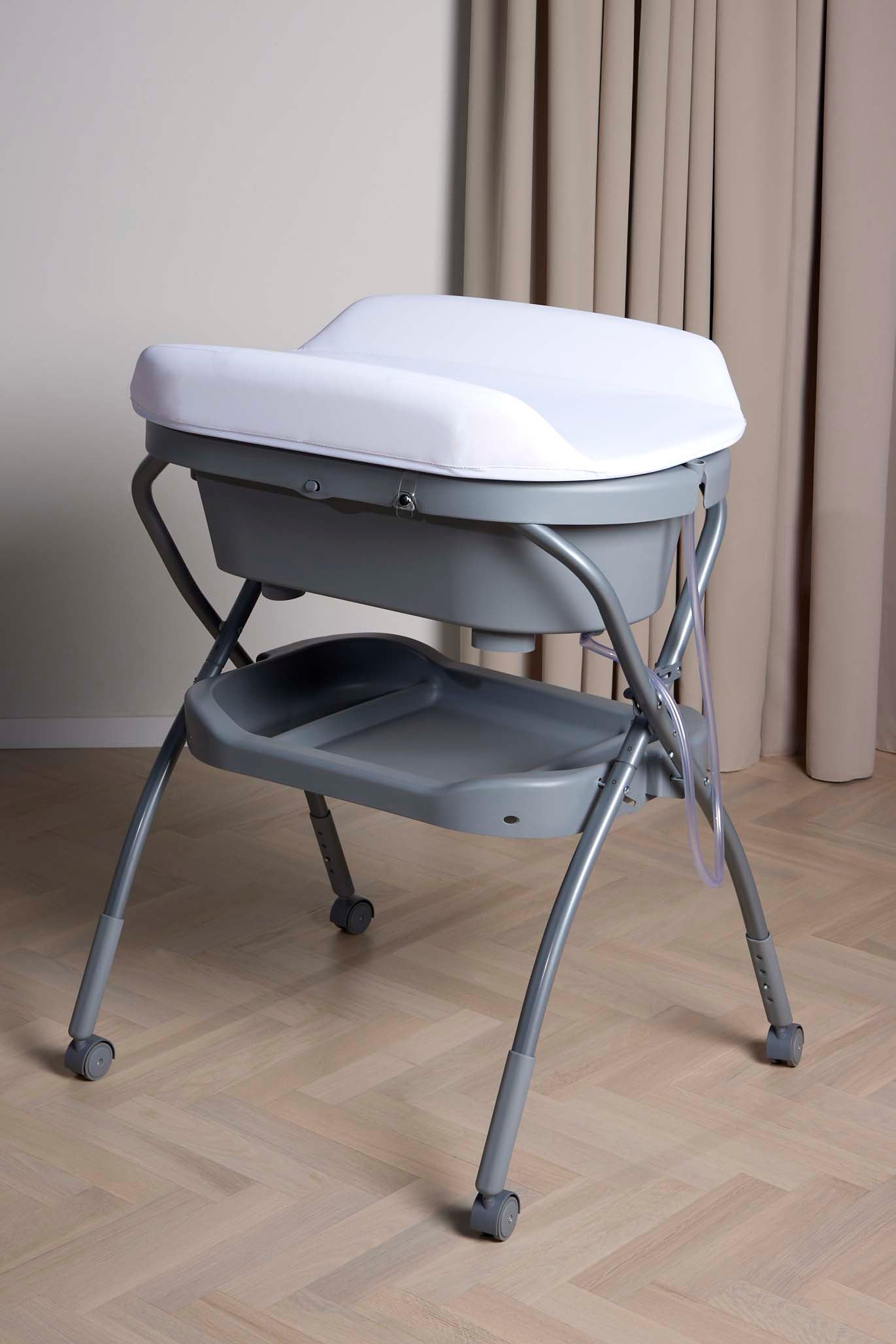 Beemoo CARE Flex Wickeltisch mit Badewanne, Dark Grey von Beemoo