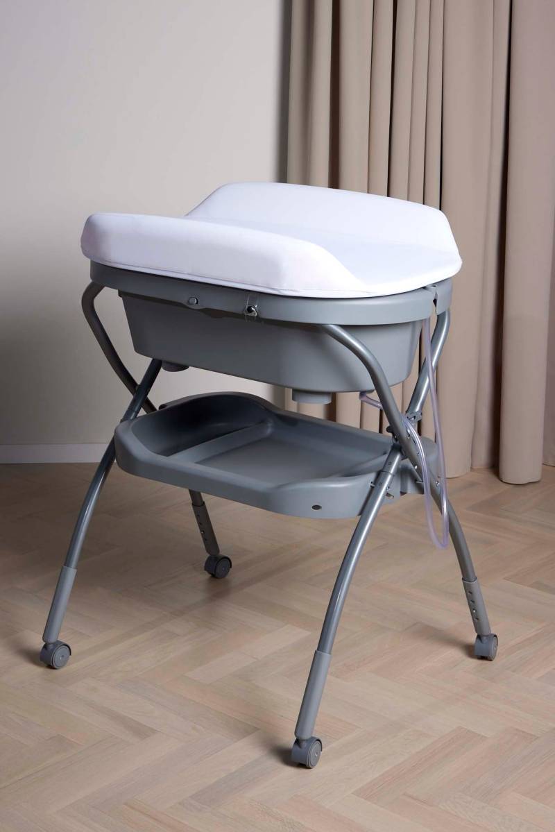 Beemoo CARE Flex Wickeltisch mit Badewanne, Dark Grey von Beemoo
