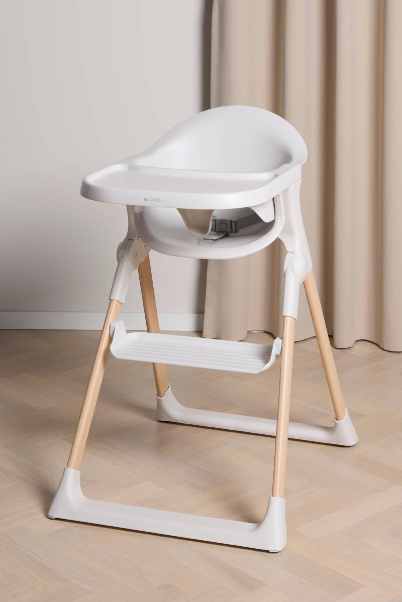 Beemoo CARE Harmony Hochstuhl, White/Wood von Beemoo