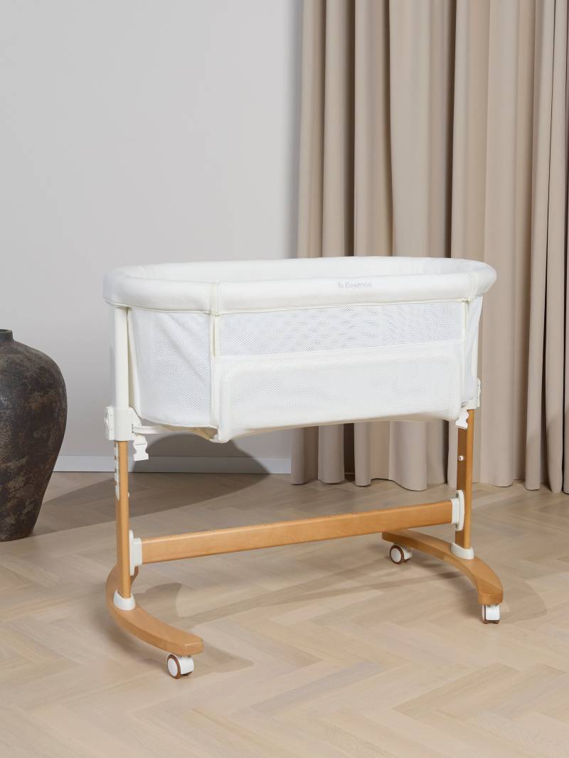 Beemoo CARE Nordic Beistellbett, White/Wood Beemoo CARE Nordic Beistellbett, White/Wood von Beemoo