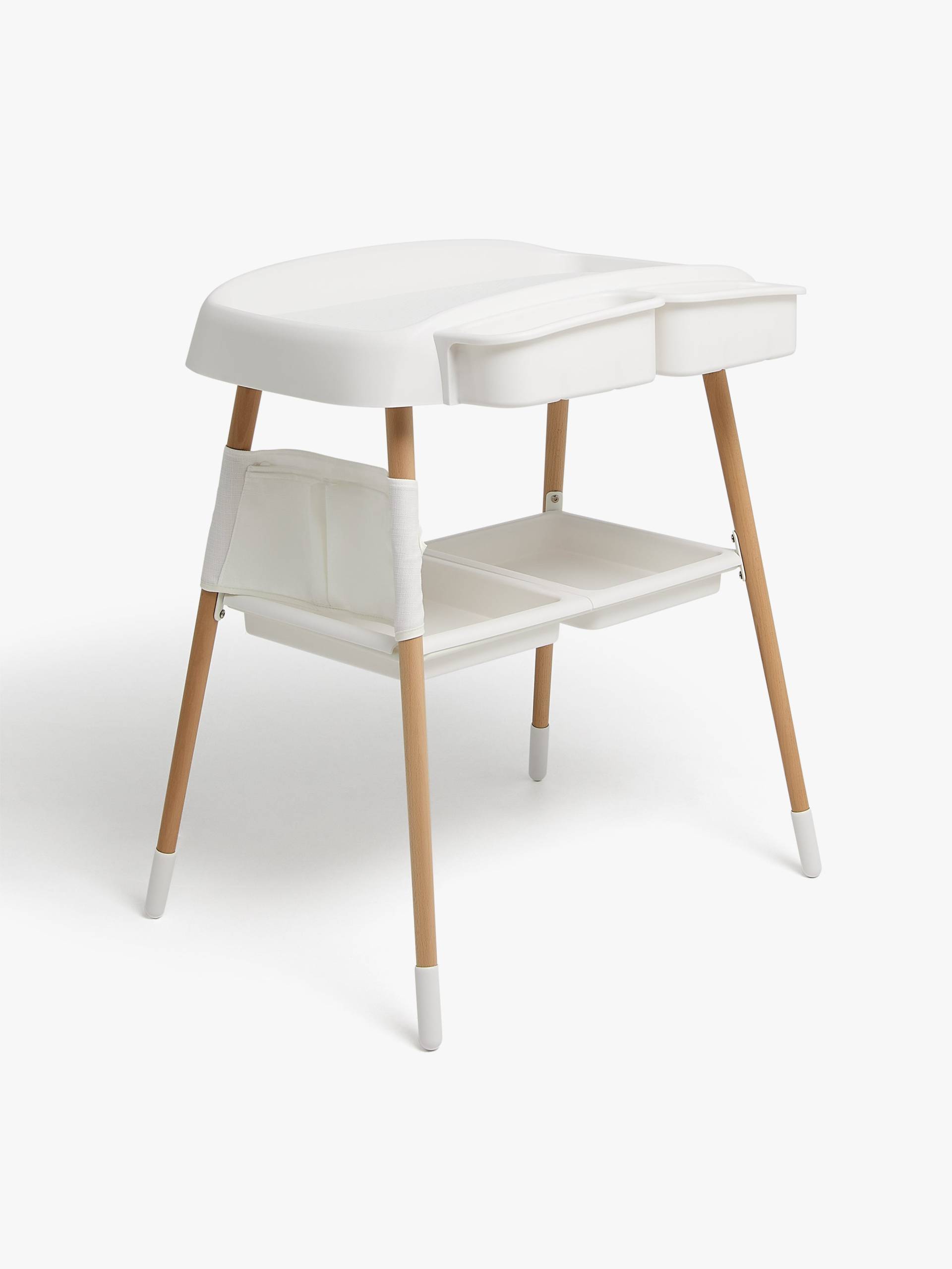 Beemoo CARE Nordic Wickeltisch, White/Wood von Beemoo