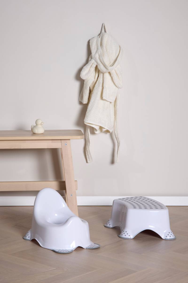 Beemoo CARE Anti-Slip Töpfchen und Tritthocker, Weiß von Beemoo