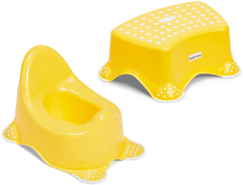 Beemoo Care Rutschfestes Töpfchen und Hocker, Capri Yellow von Beemoo