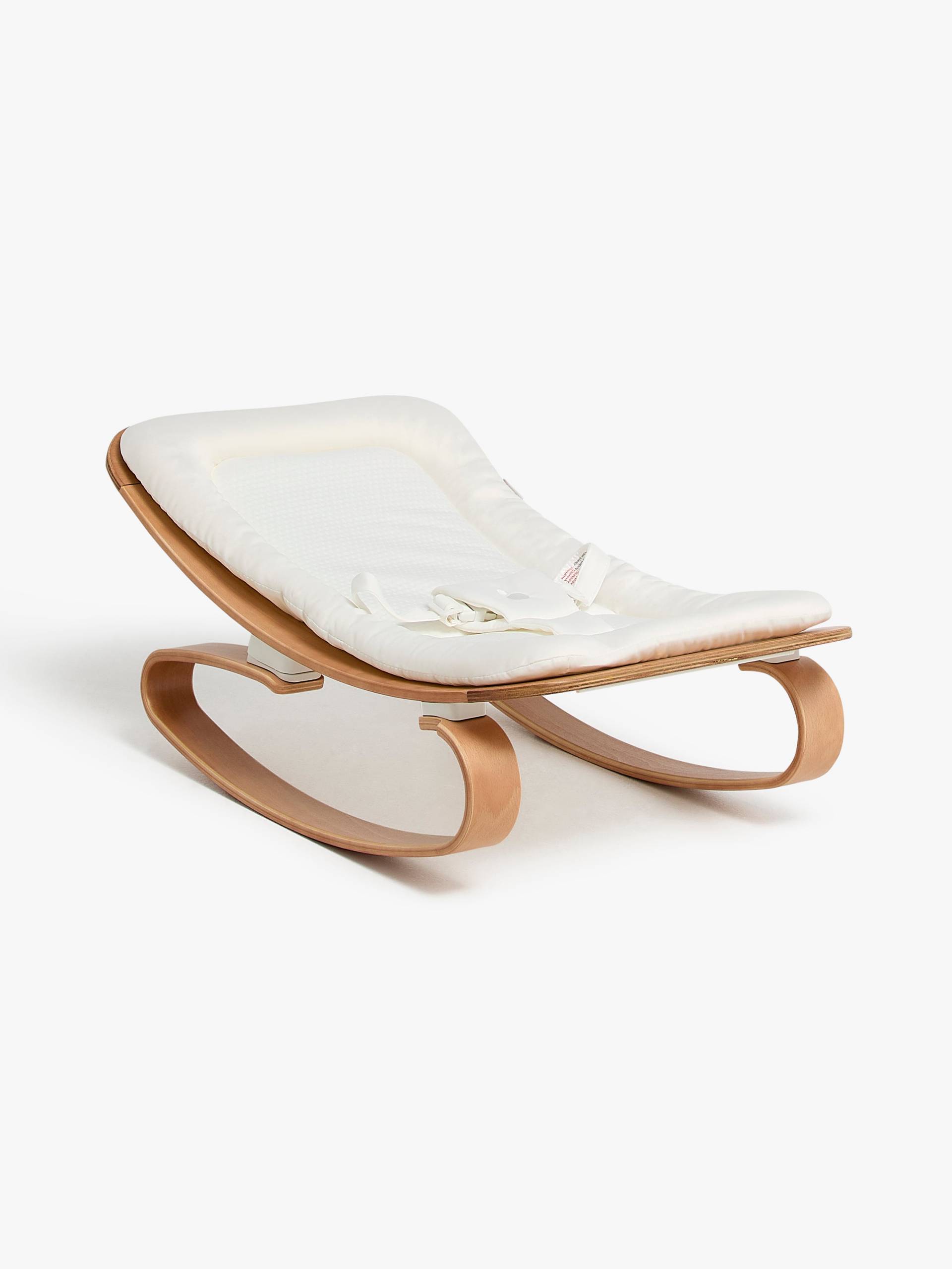 Beemoo PLAY Nordic Babywippe, White/Wood von Beemoo