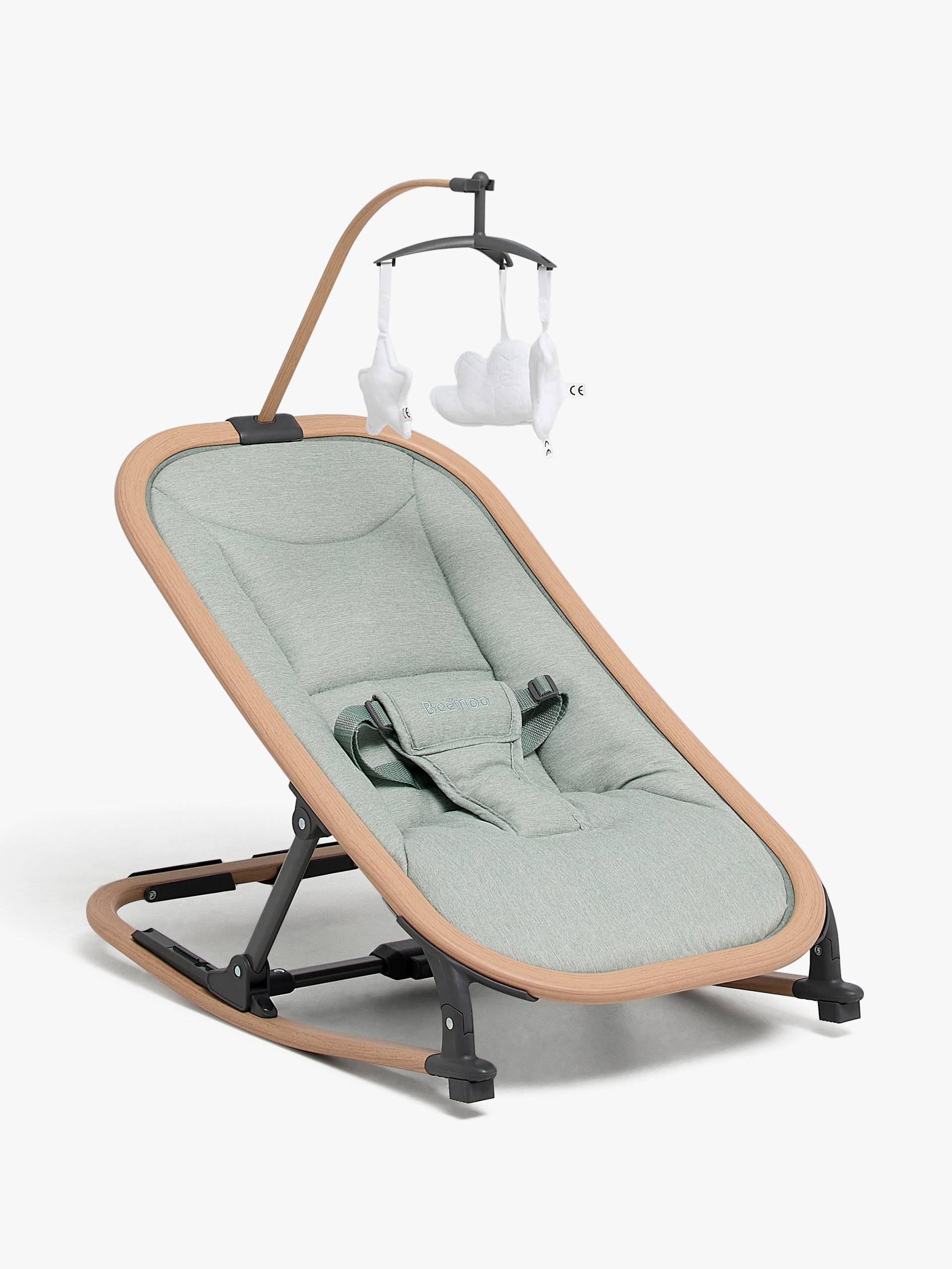 Beemoo PLAY Soothe Babywippe, Green Melange/Nature von Beemoo