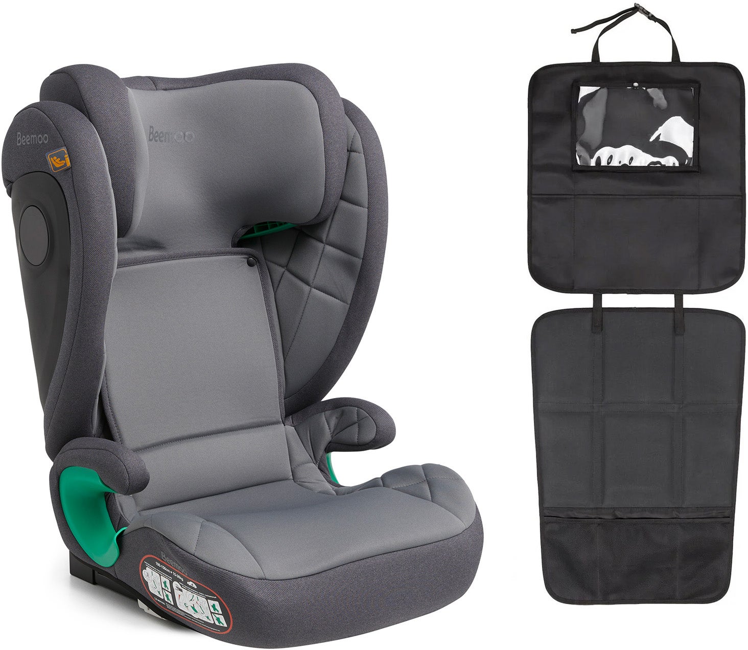 Beemoo Range i-Size Kindersitz inkl. 3-in-1 Sitzschutz, Mineral Grey Beemoo Range i-Size Kindersitz inkl. 3-in-1 Sitzschutz, Mineral Grey von Beemoo