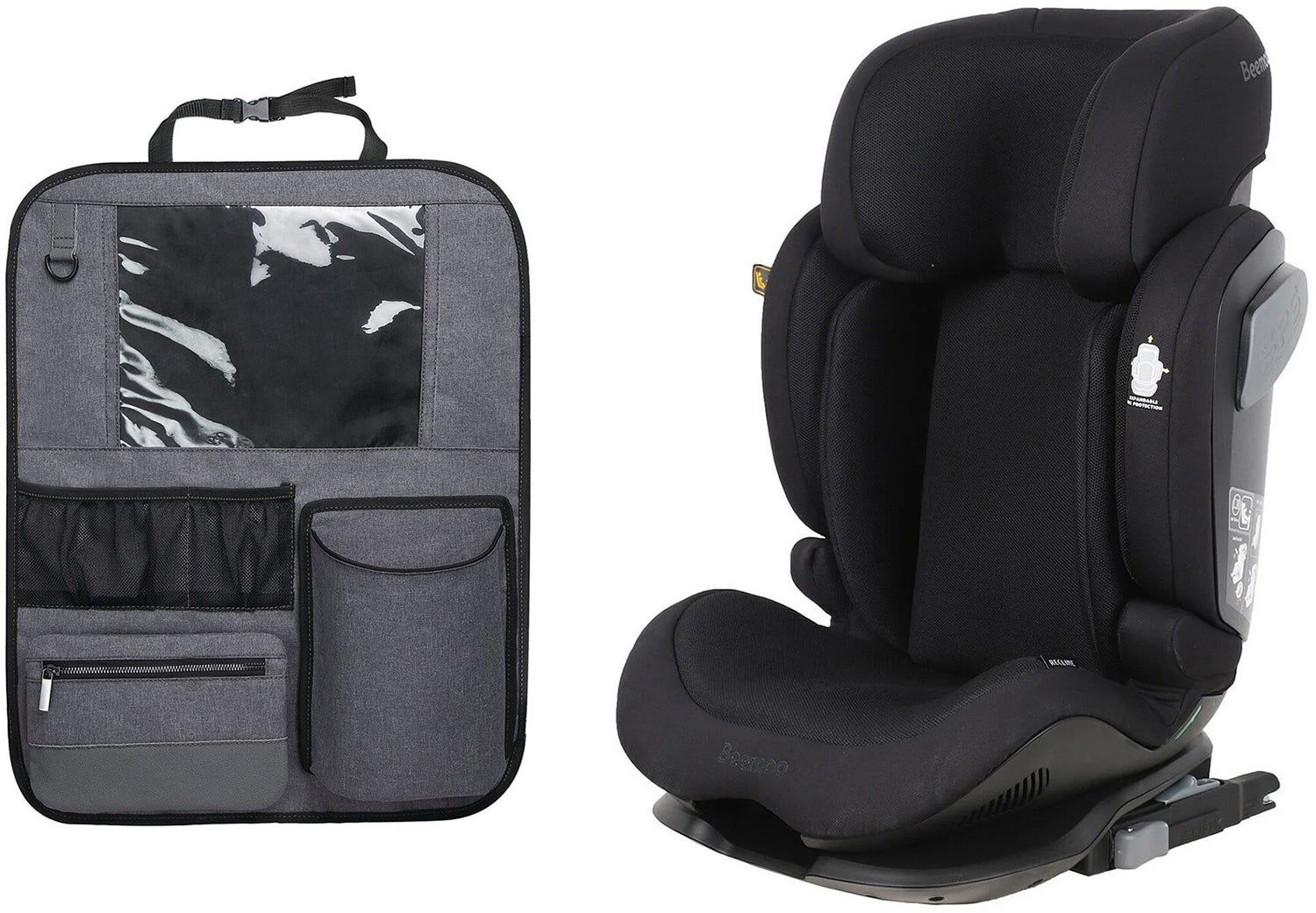 Beemoo Recline i-Size Kindersitz inkl. Deluxe Trittschutz, Black Mesh Beemoo Recline i-Size Kindersitz inkl. Deluxe Trittschutz, Black Mesh von Beemoo