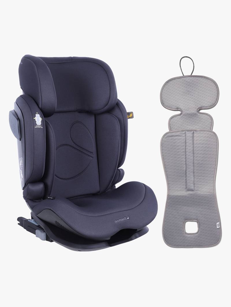 Beemoo Recline i-Size Kindersitz inkl. Sitzkissen, Anthracite/Grey von Beemoo