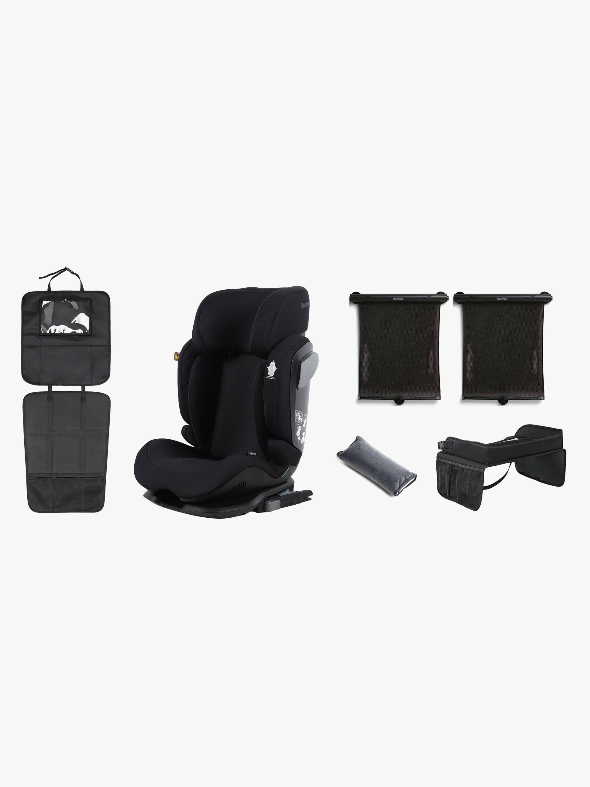 Beemoo Recline i-Size Kindersitz inkl. Zubehör, Black Stone von Beemoo