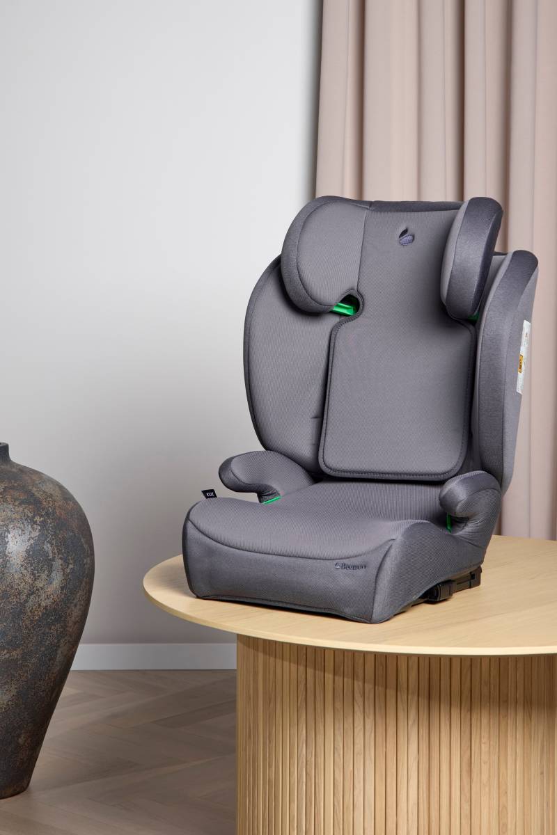 Beemoo Ride i-Size Kindersitz ISOFIX, Mineral Grey von Beemoo