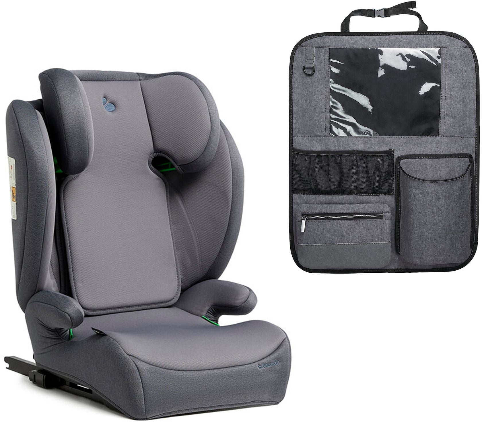 Beemoo Ride i-Size Kindersitz ISOFIX inkl. Beemoo Deluxe Trittschutz, Mineral Grey Beemoo Ride i-Size Kindersitz ISOFIX inkl. Beemoo Deluxe Trittschutz, Mineral Grey von Beemoo