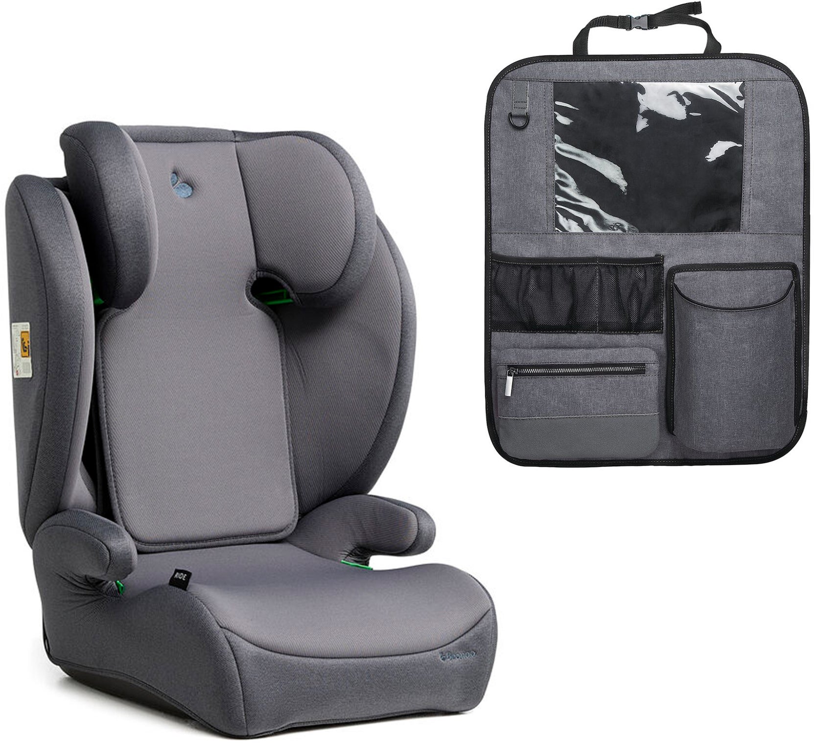 Beemoo Ride i-Size Kindersitz inkl. Beemo Deluxe Trittschutz, Mineral Grey Beemoo Ride i-Size Kindersitz inkl. Beemo Deluxe Trittschutz, Mineral Grey von Beemoo