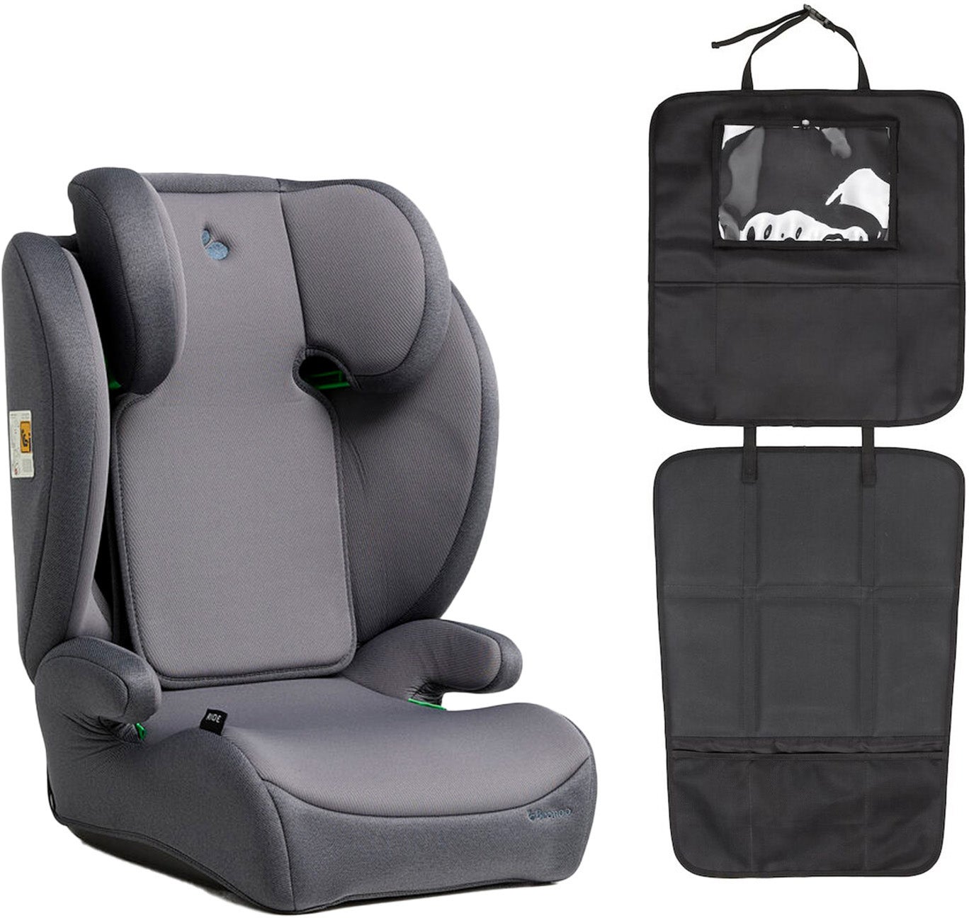 Beemoo Ride i-Size Kindersitz inkl. Beemoo 3-in-1 Trittschutz, Mineral Grey/Black Beemoo Ride i-Size Kindersitz inkl. Beemoo 3-in-1 Trittschutz, Mineral Grey/Black von Beemoo