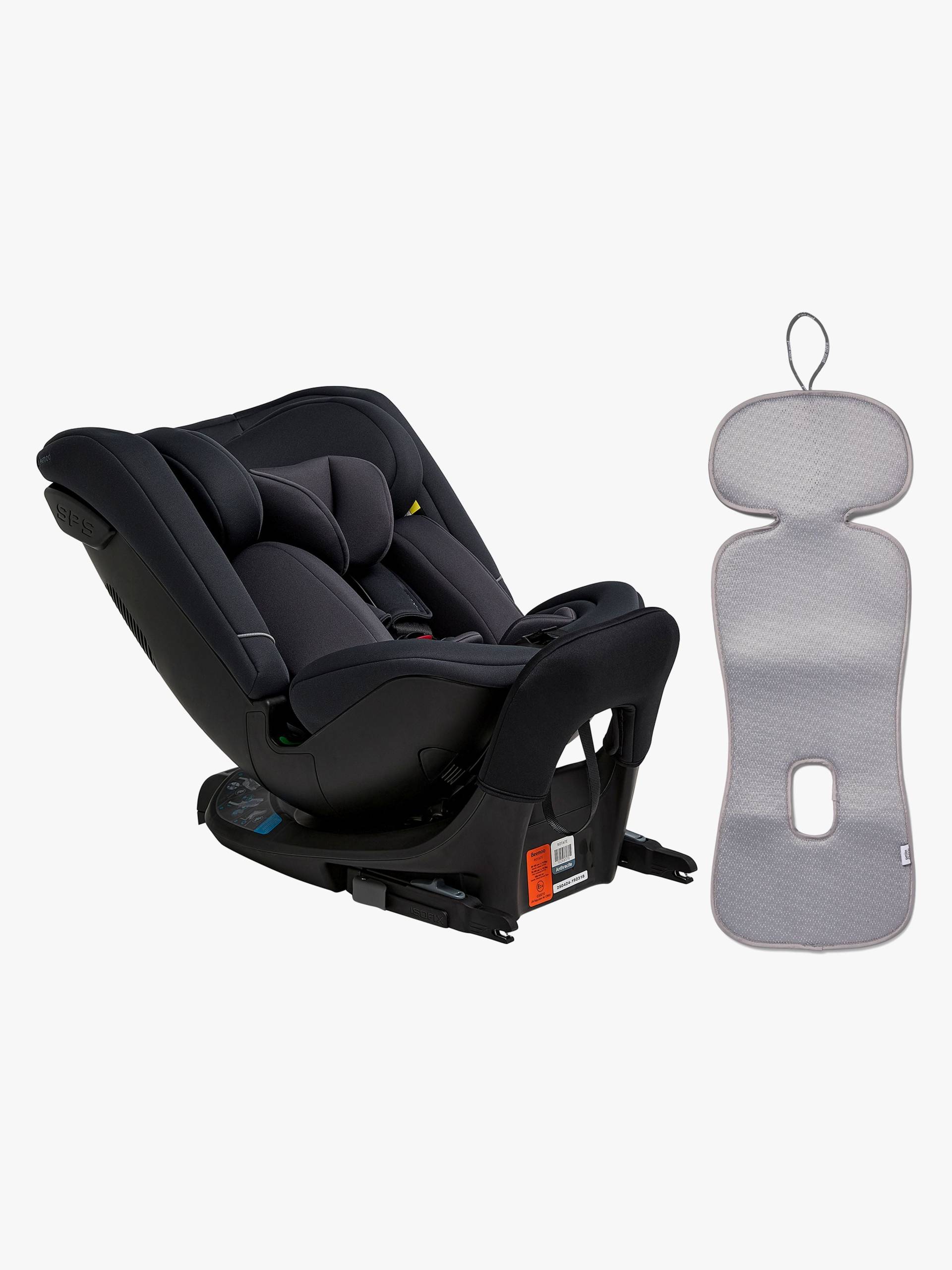 Beemoo Rotate i-Size Wendbarer Kindersitz Inkl. Sitzkissen, Anthracite/Grey von Beemoo