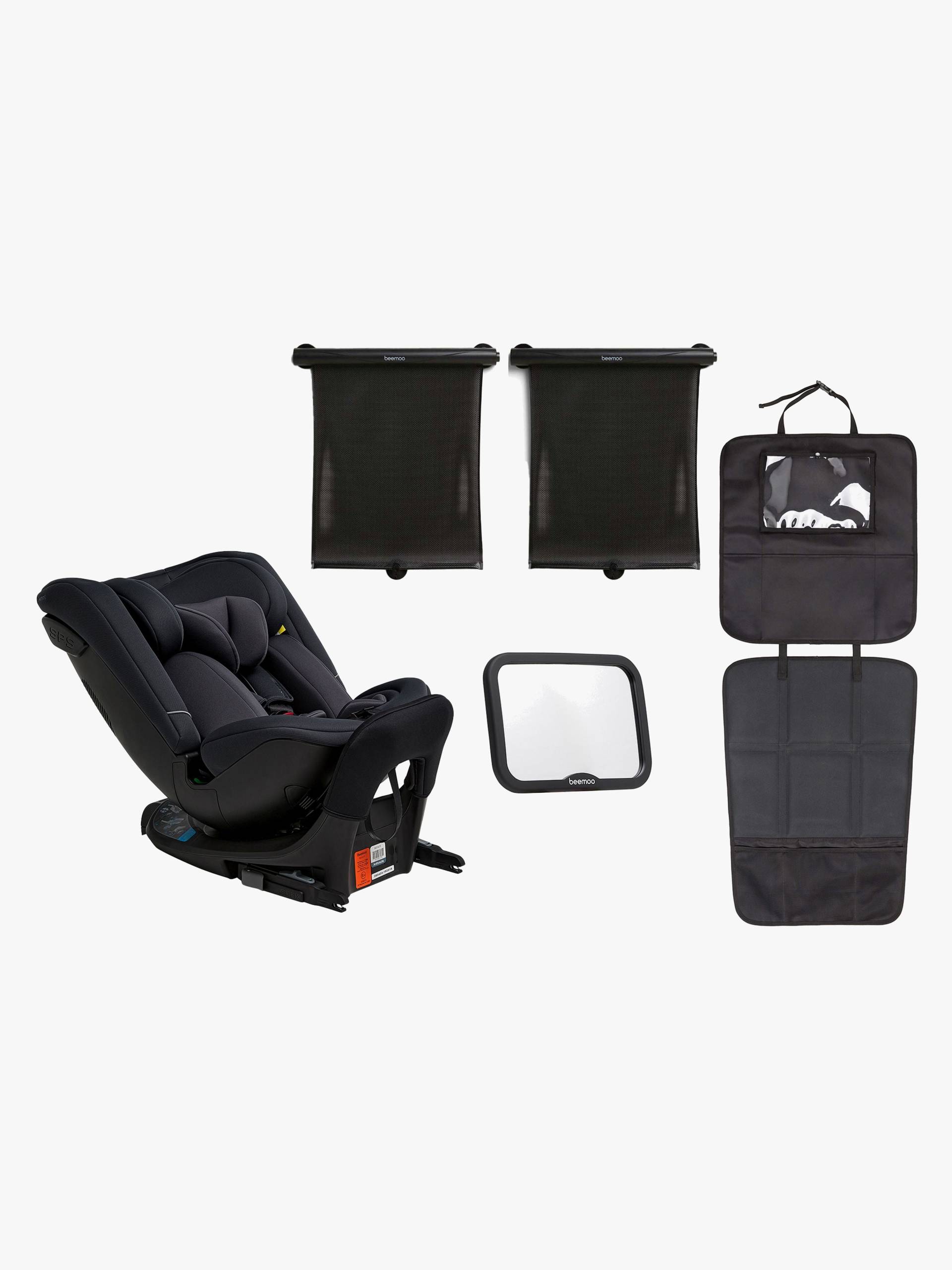 Beemoo Rotate i-Size Wendbarer Kindersitz Inkl. Zubehör, Anthracite von Beemoo