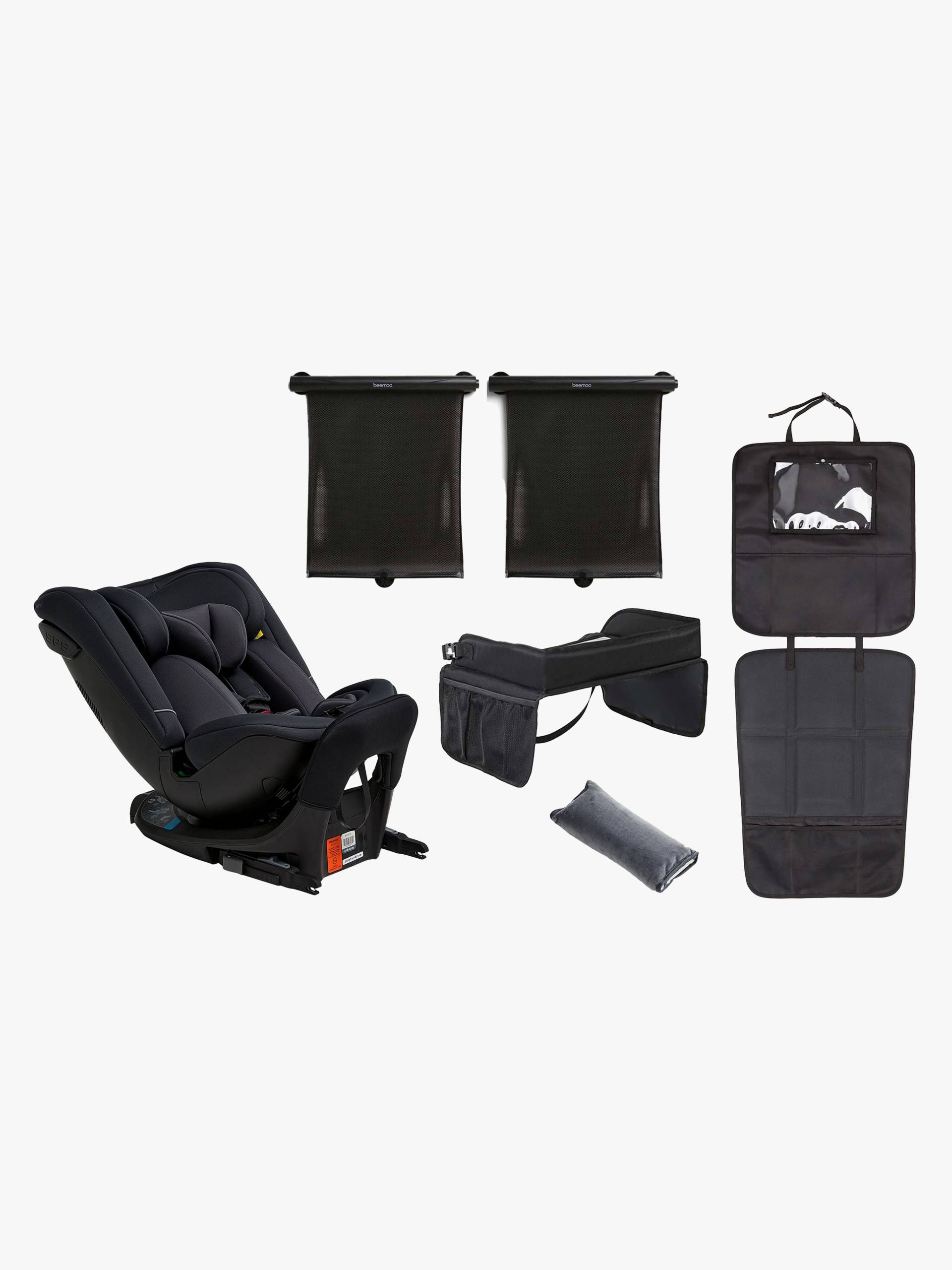 Beemoo Rotate i-Size Wendbarer Kindersitz Inkl. Zubehör, Anthracite von Beemoo