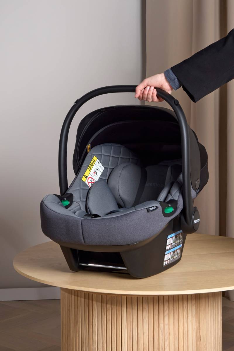 Beemoo Route i-Size Babyschale, Mineral Grey von Beemoo
