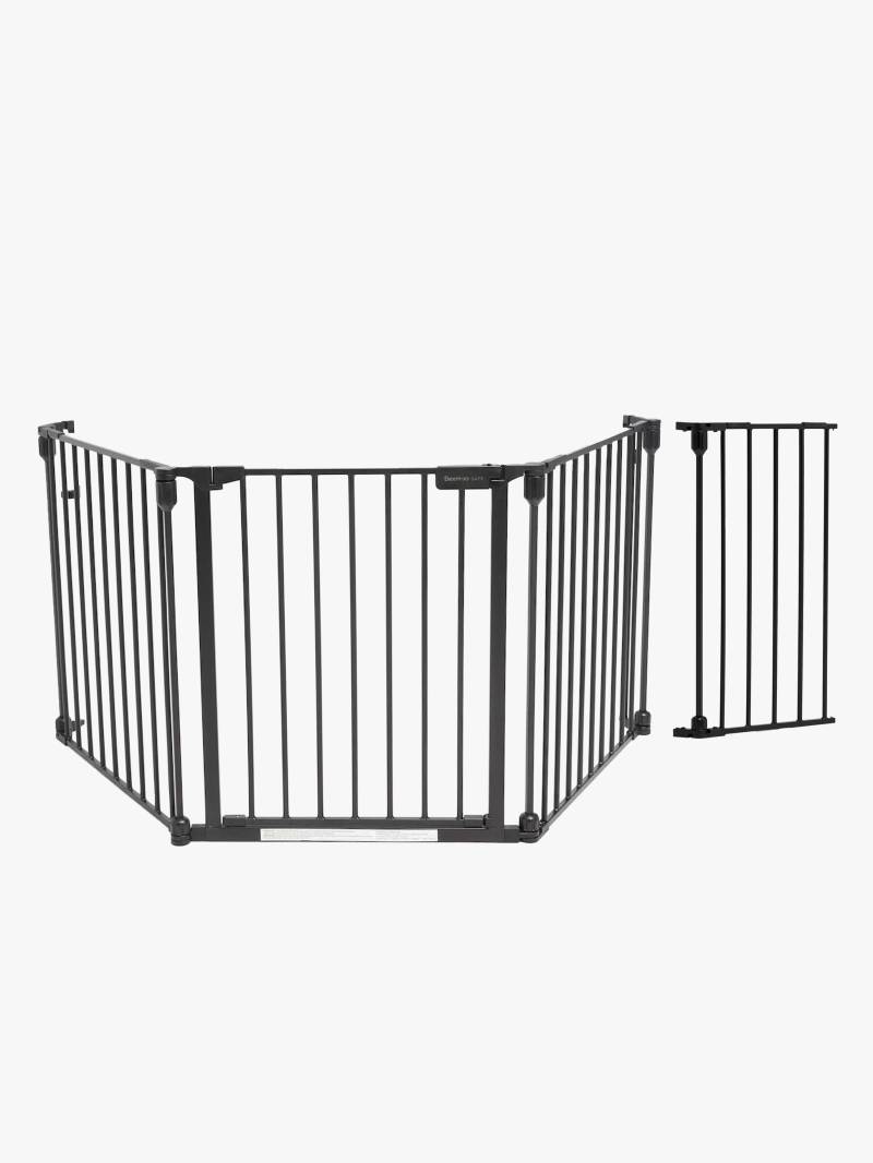 Beemoo SAFE Protect Schraubgitter/Raumteiler 3 Paneele inkl. Verlängerung 30 cm, Black von Beemoo
