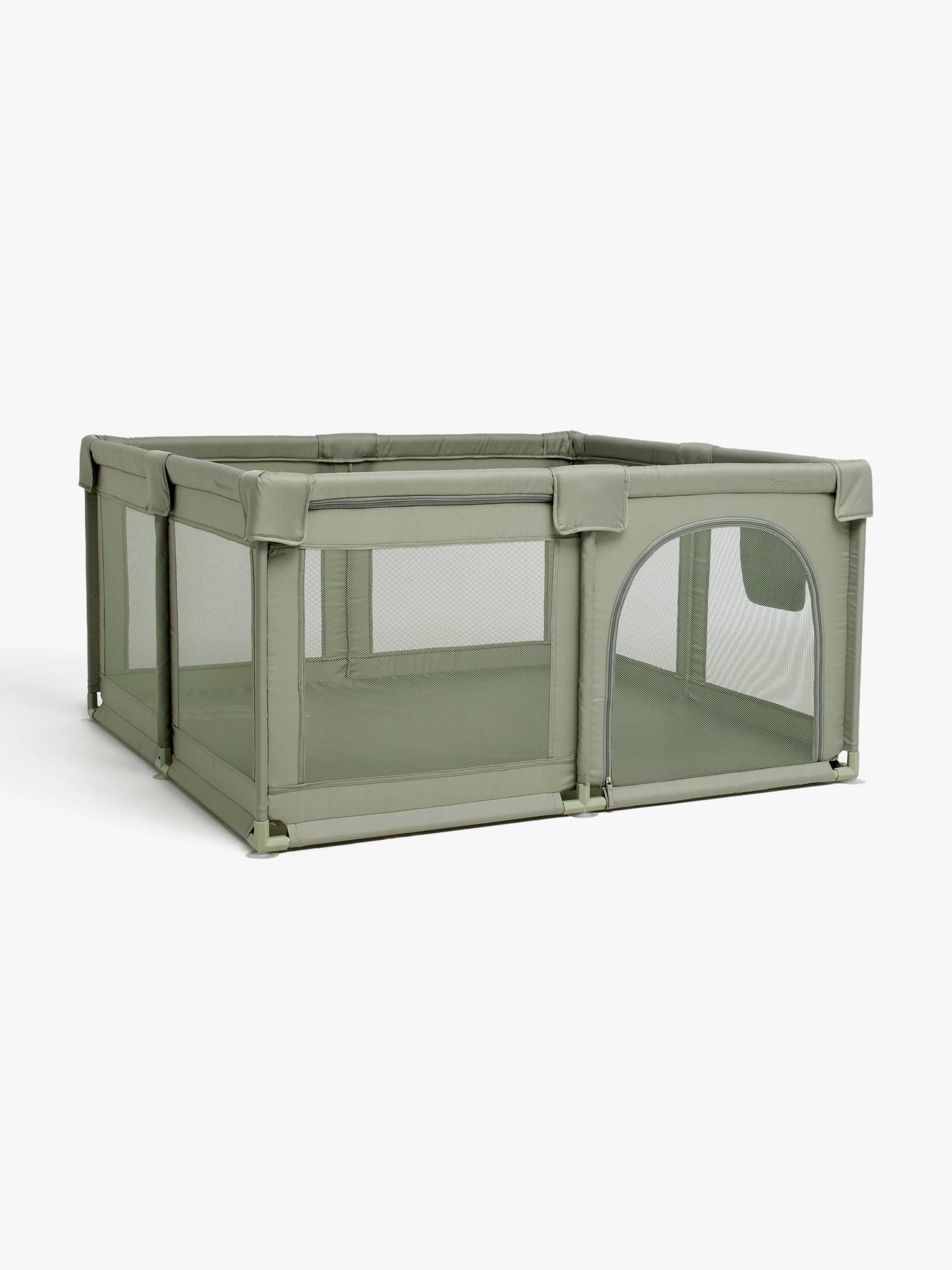 Beemoo Safe Space Laufgitter 130 x 130, Soft Green von Beemoo