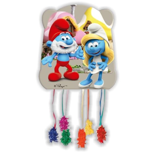 BeenSmile, Pinata Basic PITUFOS, Partyzubehör, Pinata zum Befüllen mit Spielzeug oder Leckereien, Dekoration für Kinderpartys, Geburtstage und Feiern von BeenSmile