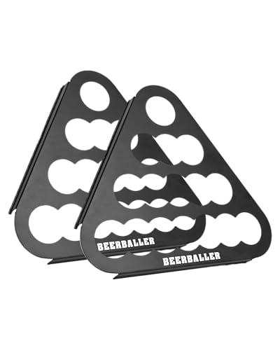 BeerBaller® Metall Racks - 2 hochwertige Bier Pong Racks aus Metall - halten EIN Leben lang! von BeerBaller