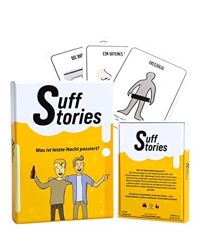BeerBaller® Suff Stories - 50 kuriose Geschichten rund ums Feiern - zum Kopfschütteln, Lachen und Besser-Nicht-Nachmachen! Partyspiele für Erwachsene lustig | Kartenspiele für Erwachsene von BeerBaller