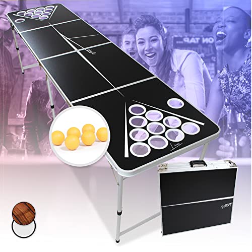 Beercup Bierpong Tische, Beer Pong Set für Partyspiele, Beerpong Tisch Klappbar & Höhenverstellbar, Beer Pong Tisch mit Bierpong Red Cups-Becherhalter, Bierpong Tisch Wasserfest, Bierpongtisch Beercup Bierpong Tische, Beer Pong Set für Partyspiele, Beerpong Tisch Klappbar & Höhenverstellbar, Beer Pong Tisch mit Bierpong Red Cups-Becherhalter, Bierpong Tisch Wasserfest, Bierpongtisch von BeerCup-Classics