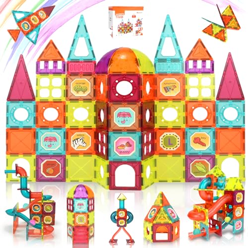 Beeyouk Magnetische Bausteine 120 Teile,Magnetbausteine Spielzeug ab 3 Jahren,Montessori Magnetisches Bauwelt Spiel Kinderspielzeug,Magnetspiel Kinder Geschenk für 3 4 5 6 7 8 Junge Mädchen Beeyouk Magnetische Bausteine 120 Teile,Magnetbausteine Spielzeug ab 3 Jahren,Montessori Magnetisches Bauwelt Spiel Kinderspielzeug,Magnetspiel Kinder Geschenk für 3 4 5 6 7 8 Junge Mädchen von Beeyouk