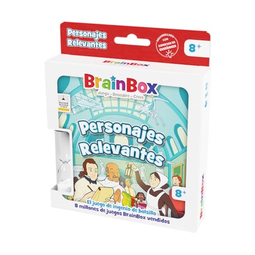 Beezerwizzer Studio BrainBox Pocket Relevante Charaktere | Kartenspiel | ab 8 Jahren | ab 1 Spieler | 10 Minuten pro Spiel | Spanisch Beezerwizzer Studio BrainBox Pocket Relevante Charaktere | Kartenspiel | ab 8 Jahren | ab 1 Spieler | 10 Minuten pro Spiel | Spanisch von Bezzerwizzer