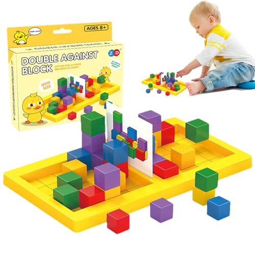 Befeixue Brettspiel, Bausteine-Spiel, Anspruchsvolles Spiel mit Bausteinen für Kinder, Formpassende Puzzle-Brettspiele für Kinder für Klassenzimmer, Kindergarten, Wohnzimmer von Befeixue