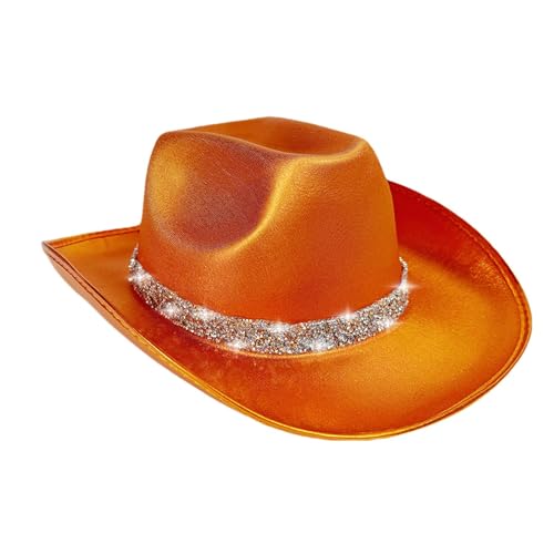 Befeixue Filz Cowgirl Hat, Western Cowgirl Hut | Disco Bling Kostüm Cosplay -Outfit - Stilvoller Cowboyhut im westlichen Thema für Halloween, Rollenspiel für Männer, Frauen und Erwachsene Befeixue Filz Cowgirl Hat, Western Cowgirl Hut | Disco Bling Kostüm Cosplay -Outfit - Stilvoller Cowboyhut im westlichen Thema für Halloween, Rollenspiel für Männer, Frauen und Erwachsene von Befeixue