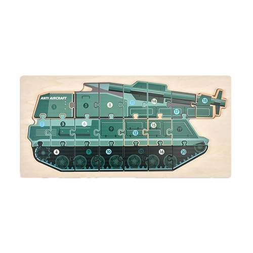Befeixue Holzpuzzles für Kinder,Holzpuzzles, Kreative Holzpuzzle in Panzerform, Sicheres Kleinkind-Puzzle für Kinder, und Mädchen Befeixue Holzpuzzles für Kinder,Holzpuzzles, Kreative Holzpuzzle in Panzerform, Sicheres Kleinkind-Puzzle für Kinder, und Mädchen von Befeixue