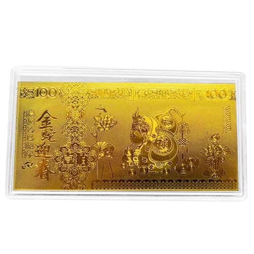 Befeixue Jahr der Schlangen-Banknote,2025 Jahr der Schlangen-Banknote | Snake Year Challenge Banknote Goldfolie-Gedenkbanknote,Dekorative Glücksbanknote, kompakte Andenkenbanknote für das Neue Jahr Befeixue Jahr der Schlangen-Banknote,2025 Jahr der Schlangen-Banknote | Snake Year Challenge Banknote Goldfolie-Gedenkbanknote,Dekorative Glücksbanknote, kompakte Andenkenbanknote für das Neue Jahr von Befeixue