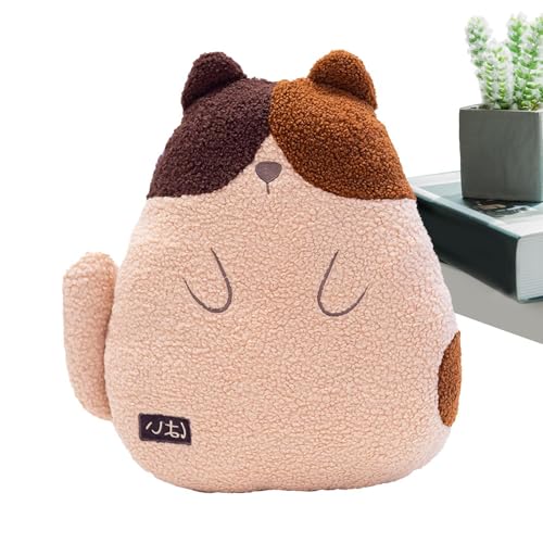 Befeixue Katzenplüschkissen, Katzenplüschkissen für Kinder - Süße Plüschpuppenfigur Spielzeug - PP Cotton Coffee Katze gefülltes Tier für Schlafzimmer Wohnzimmer Party Befeixue Katzenplüschkissen, Katzenplüschkissen für Kinder - Süße Plüschpuppenfigur Spielzeug - PP Cotton Coffee Katze gefülltes Tier für Schlafzimmer Wohnzimmer Party von Befeixue