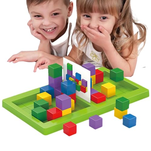 Befeixue Musterblöcke für Kinder, Brettspiel mit Blöcken,Anspruchsvolles Spiel mit Bausteinen für Kinder - Formpassende Puzzle-Brettspiele für Kinder für Klassenzimmer, Kindergarten, Wohnzimmer von Befeixue