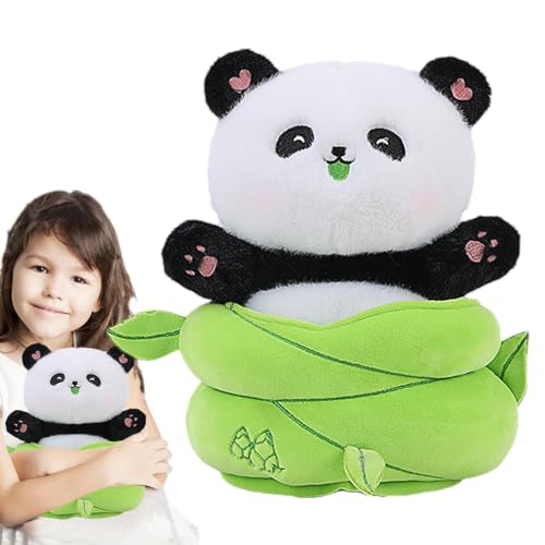 Befeixue Plüsch-Panda-Spielzeug, Panda-Puppe gefüllt | Cartoon Panda Spielzeug Kuschelige Plüschtiere,Weiches, umarmbares Dekokissen für Erwachsene und Kinder, für Schlafzimmer, Arbeitszimmer, von Befeixue