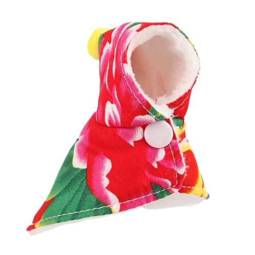 Befeixue Umhang für Vögel, Papageienumhang,Blumendruck-Vogel-Kleidung mit Kapuze | Cosplay-Bekleidung, Plüschumhang für Sittiche, Sittiche, Papageien, halten Sie Ihren Vogel warm Befeixue Umhang für Vögel, Papageienumhang,Blumendruck-Vogel-Kleidung mit Kapuze | Cosplay-Bekleidung, Plüschumhang für Sittiche, Sittiche, Papageien, halten Sie Ihren Vogel warm von Befeixue