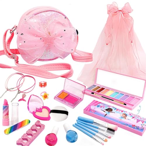 Befeixue Waschbares Kinder-Make-up-Set,Kinder-Make-up-Set | Waschbares echtes Kinder-Make-up-Spielset | Kosmetikkoffer Tragbares Make-up-Set für Kinder Mädchen, Geburtstagsspielzeug Befeixue Waschbares Kinder-Make-up-Set,Kinder-Make-up-Set | Waschbares echtes Kinder-Make-up-Spielset | Kosmetikkoffer Tragbares Make-up-Set für Kinder Mädchen, Geburtstagsspielzeug von Befeixue