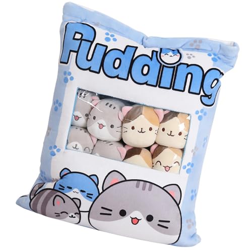 Snackkissen Plüschtiere | Puddingkissen Stofftier | Snack Beutel Plüsch Wurfkissen | Süßes Pudding Katzen Snackkissen | Abnehmbares Katzen Puppen Plüschkissen Zur Raumdekoration Snackkissen Plüschtiere | Puddingkissen Stofftier | Snack Beutel Plüsch Wurfkissen | Süßes Pudding Katzen Snackkissen | Abnehmbares Katzen Puppen Plüschkissen Zur Raumdekoration von Befeixue