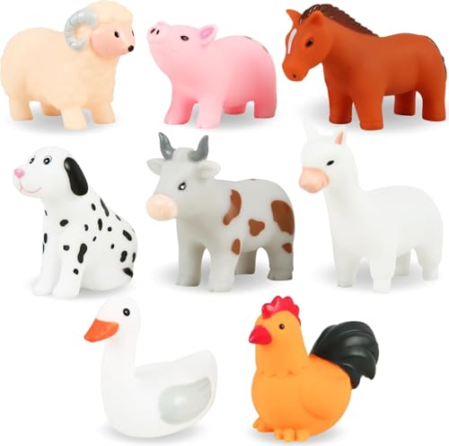 Bauernhof Badespielzeug Set, 8 Stück, Spritzwasserfreie Tierfiguren für Babys und Kleinkinder von 6-36 Monaten Bauernhof Badespielzeug Set, 8 Stück, Spritzwasserfreie Tierfiguren für Babys und Kleinkinder von 6-36 Monaten von Befunsol