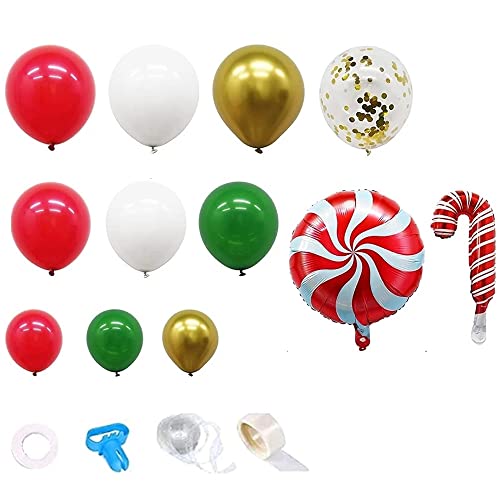 Begchy 102 Packungen Weihnachts Ballons Girlande Bogen Satz für Weihnachtsfeiertags SüßIgkeiten Thema Weihnachts Dekorationen von Begchy