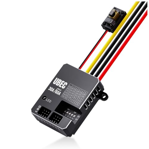 Begchy 30A HV UBEC Leistungsspannungsreglermodul 3-18S 5,2/6/7,4/8,4/9/12V Einstellbar für RC-Autozubehör Begchy 30A HV UBEC Leistungsspannungsreglermodul 3-18S 5,2/6/7,4/8,4/9/12V Einstellbar für RC-Autozubehör von Begchy