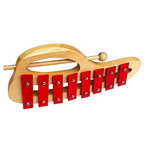 Begchy HöLzerner Hand Xylophon Glockenspiel mit SchläGeln 8 TöNe Aluminium Blech Musik Instrument Lernen Spielzeug Begchy HöLzerner Hand Xylophon Glockenspiel mit SchläGeln 8 TöNe Aluminium Blech Musik Instrument Lernen Spielzeug von Begchy