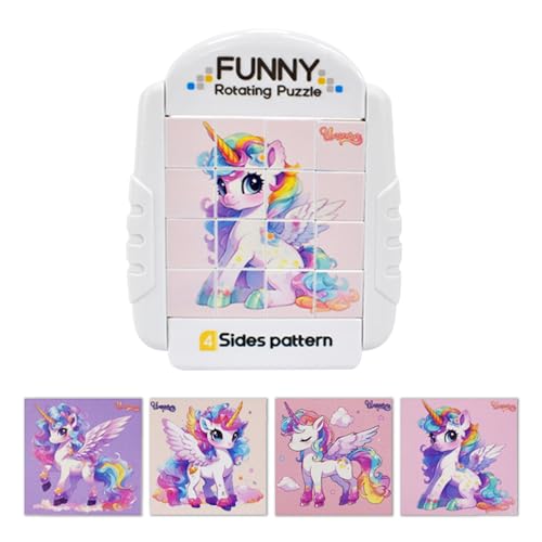 16 Teile Drehbares Puzzle, 4-in-1 Puzzle ab 3 4 5 6 Jahre Kinder, Pony Puzzle Kinder, Geduldspiele für Kinder, Knobelspiele Geschenk für Junge, Mädchen 16 Teile Drehbares Puzzle, 4-in-1 Puzzle ab 3 4 5 6 Jahre Kinder, Pony Puzzle Kinder, Geduldspiele für Kinder, Knobelspiele Geschenk für Junge, Mädchen von Begonia