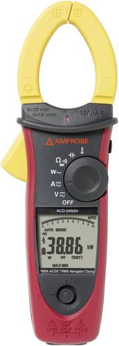 Beha Amprobe ACDC-54NAV Stromzange, Hand-Multimeter digital CAT III 1000 V, CAT IV 600V Anzeige (Cou von BEHA AMPROBE