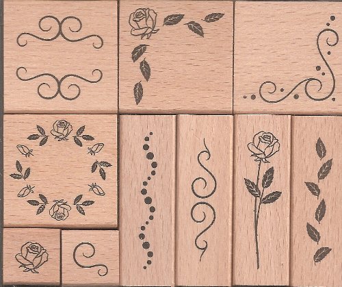 10 Holzstempel für Verzierungen und Dekorationen von Beier & Schneider