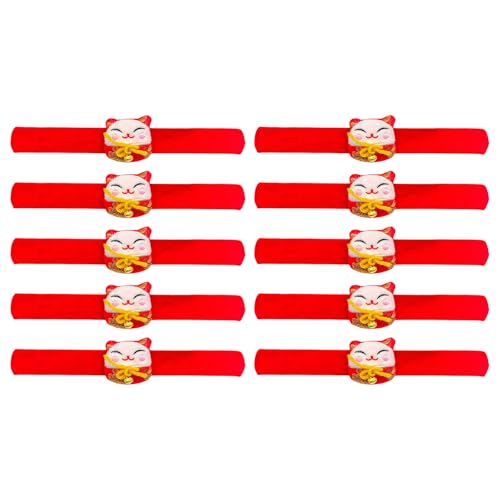 Beimus 10 Stück Neujahrs-Slap-Armbänder, verstellbare Armbänder, weiches Plüsch, Tier-Handgelenk-Zubehör für Festivals Beimus 10 Stück Neujahrs-Slap-Armbänder, verstellbare Armbänder, weiches Plüsch, Tier-Handgelenk-Zubehör für Festivals von Beimus