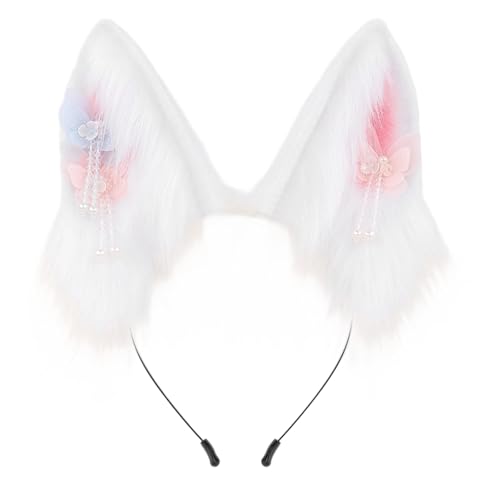 Beimus Haarband mit Katzenohren im antiken Design, mit Buttefly-Quasten für Rollenspiele, Veranstaltungen, Maskeraden, Party und Halloween, Kopfbedeckung, Rollenspiel, Haar-Accessoire Beimus Haarband mit Katzenohren im antiken Design, mit Buttefly-Quasten für Rollenspiele, Veranstaltungen, Maskeraden, Party und Halloween, Kopfbedeckung, Rollenspiel, Haar-Accessoire von Beimus
