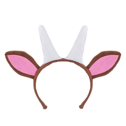 Beimus Haarreif für Damen, Cartoon-Ziegenform, mit Schwanz, Fliege, Rock, Haarreif, Karneval, Aufführungen, Live-Übertragung, Kopfschmuck Beimus Haarreif für Damen, Cartoon-Ziegenform, mit Schwanz, Fliege, Rock, Haarreif, Karneval, Aufführungen, Live-Übertragung, Kopfschmuck von Beimus
